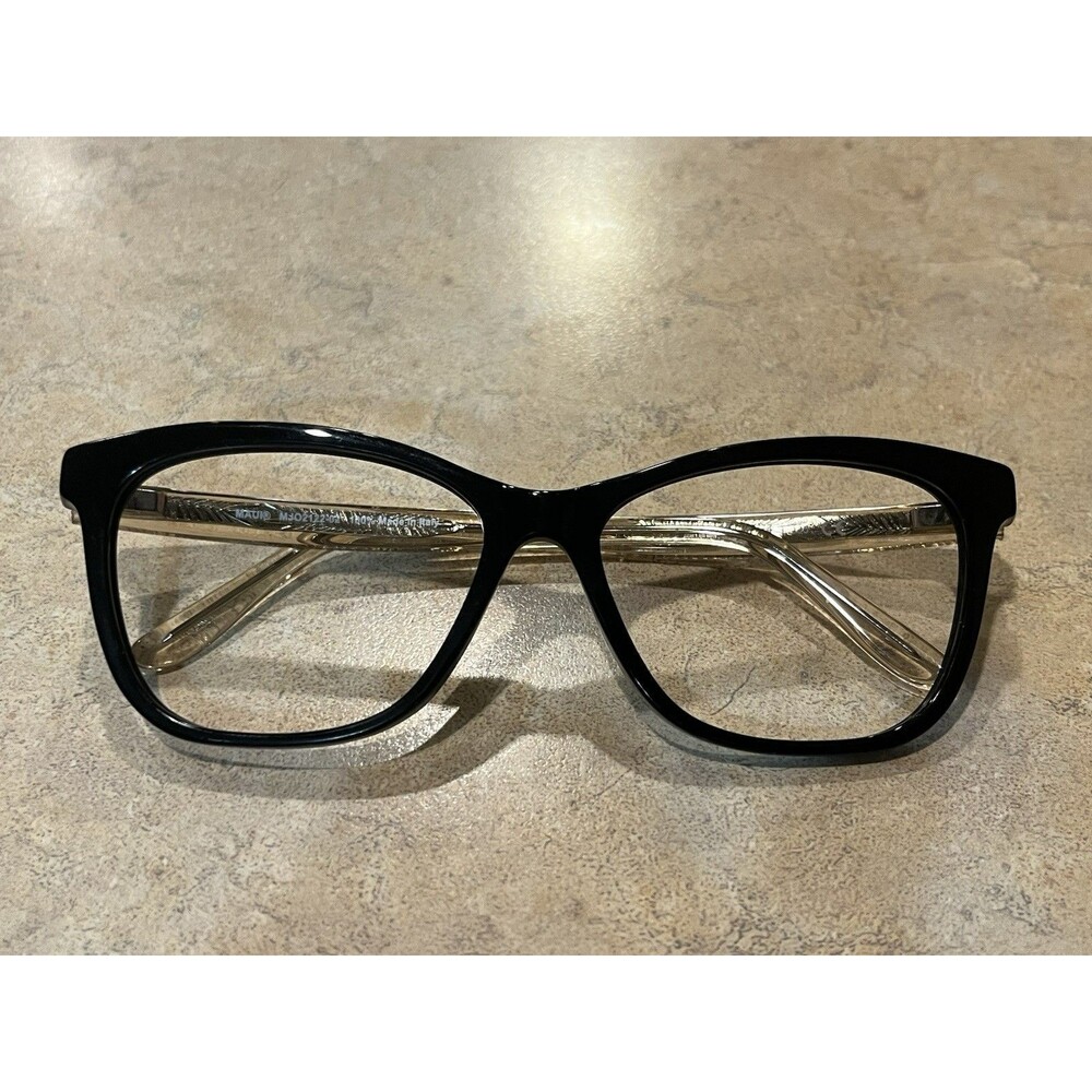 Maui Jim MJO 2122-02 Eyeglasses Glasses Polished Black & Clear 53-16-135